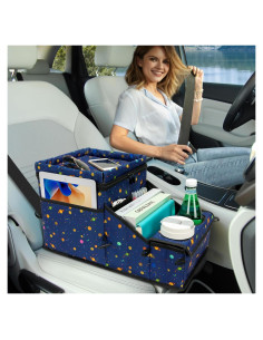 Organizador de Asiento de Coche WENRENER con Enfriador y Portavasos