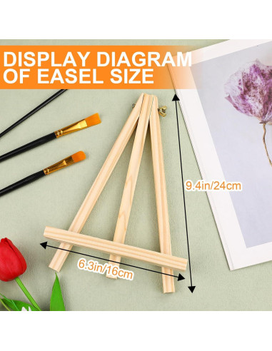 Caballete de Madera ESRICH 9 Pulgadas - Set de 4 Unidades
