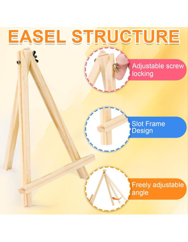 Caballete de Madera ESRICH 9 Pulgadas - Set de 4 Unidades