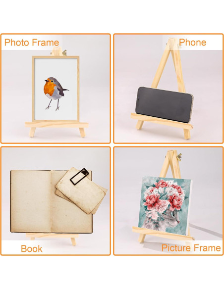 Caballete de Madera ESRICH 9 Pulgadas - Set de 4 Unidades