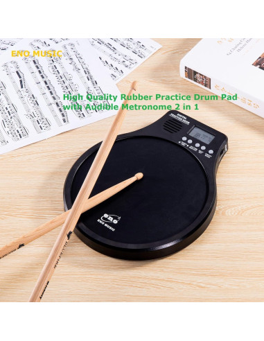 Almohadilla de Práctica de Batería Eno Music EMD-40 2 en 1