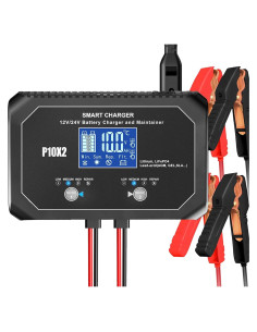 Cargador de Batería Inteligente Aorika 12V 24V 20A 2-Bancos