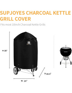 Funda para Parrilla Weber Kettle 58.4x52.1cm SUPJOYES 2