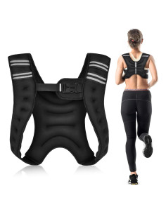 Chaleco con Peso Ajustable Kvittra 3kg Reflectante Entrenamiento
