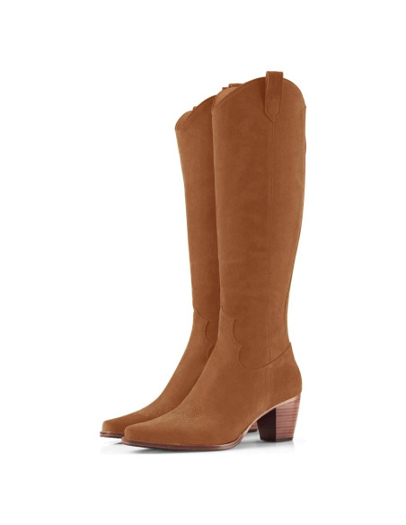 Botas de vaquera para mujer Rilista hasta la rodilla 7.1 cm