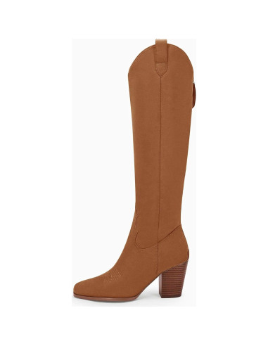 Botas de vaquera para mujer Rilista hasta la rodilla 7.1 cm