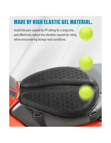 Cojín Universal para Asiento de Motocicleta ESEWALAS 3D Gel