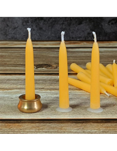 Juego de 30 Mini Velas de Cera de Abeja Gedengni para Meditación