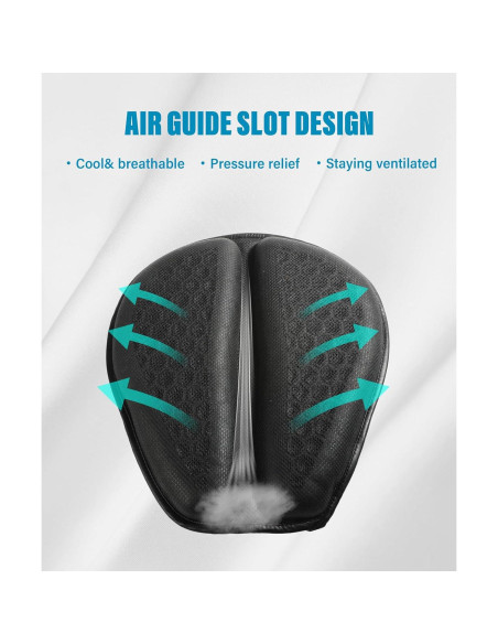 Cojín Universal para Asiento de Motocicleta ESEWALAS 3D Gel
