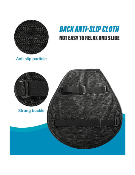 Cojín Universal para Asiento de Motocicleta ESEWALAS 3D Gel