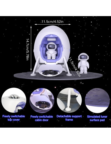Proyector Galáctico Astronauta Longzhuo, Luz Nocturna LED