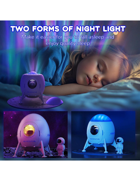 Proyector Galáctico Astronauta Longzhuo, Luz Nocturna LED