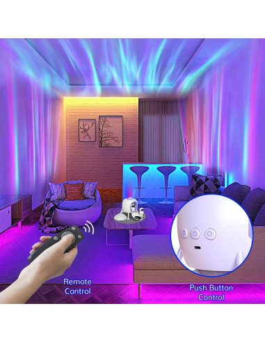 Proyector Galáctico Astronauta Longzhuo, Luz Nocturna LED