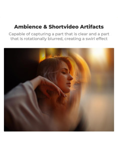 Filtro de lente K&F Concept 100mm Spiral Halo Cristal óptico 2