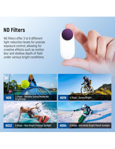 Kit de Filtros ND NEEWER 6 Piezas para Insta360 GO 3S