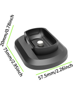 Base de Soporte Magnética para Cámara Insta360 X3/X4 - 8x6x2cm 2