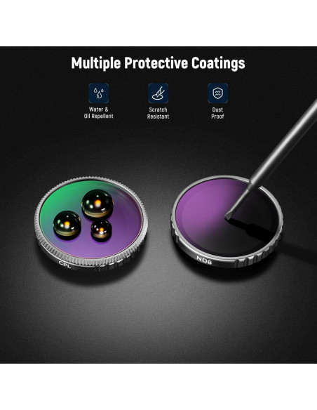 Kit de Filtros ND NEEWER 6 Piezas para Insta360 GO 3S Kit de Filtros ND NEEWER 6 Piezas para Insta360 GO 3S