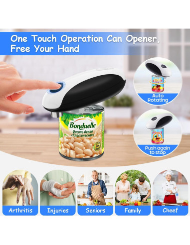 Abrelatas Eléctrico BeEcone Recargable USB Automático 340g