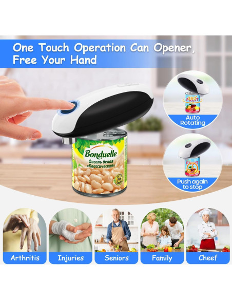 Abrelatas Eléctrico BeEcone Recargable USB Automático 340g