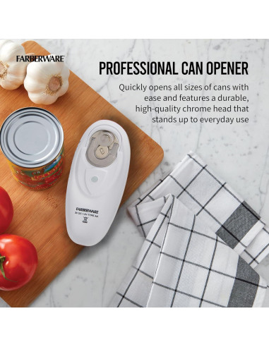 Abrelatas Automático Farberware Gris 23x6.5cm Sin Bordes Afilados