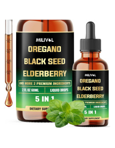 Gotas Líquidas de Aceite de Orégano Milivol 59 ml - Suplemento Inmunológico