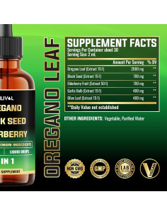 Gotas Líquidas de Aceite de Orégano Milivol 59 ml - Suplemento Inmunológico 2