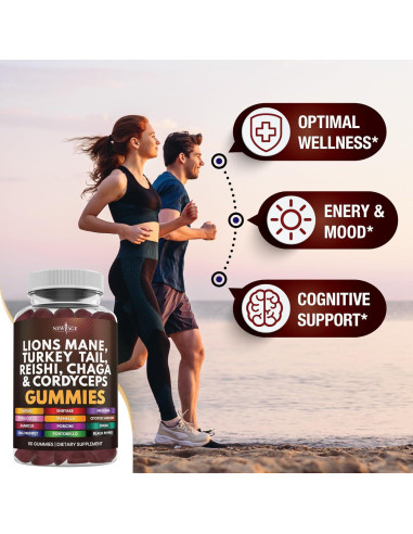 Suplemento de Hongos Melena de León Nueva Era - 120 Gomas