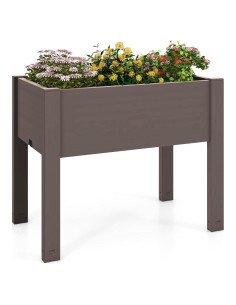 Cama de Jardín Elevada Giantex 53L con Autorriego y Drenaje