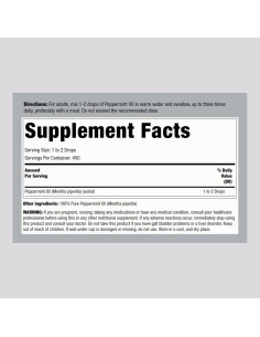 Aceite Esencial de Menta Piping Rock 15 ml Puro Ingestible 2