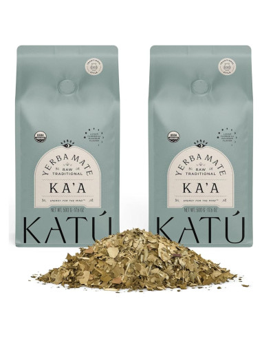 Té de Yerba Mate Orgánico Ka'a - 2 Paquetes de 500g