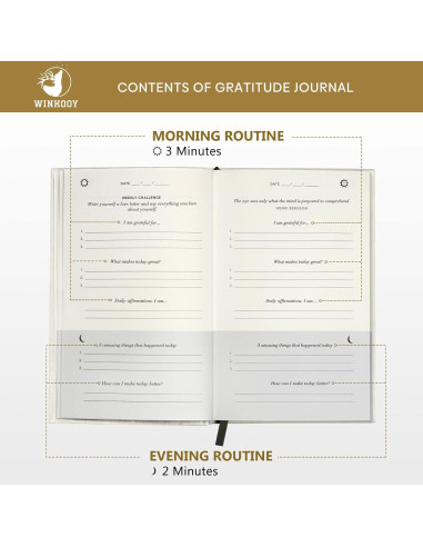 Diario de la Gratitud Winkooy Tapa Dura Beige 396g