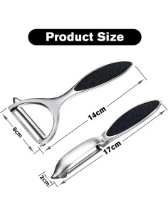 Pelador de Verduras Leaflai T9-380S Acero Inoxidable 4 Cuchillas 2