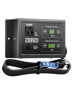 Termostato Ajustable ALORAIR THCS-10 Control Humedad y Temperatura