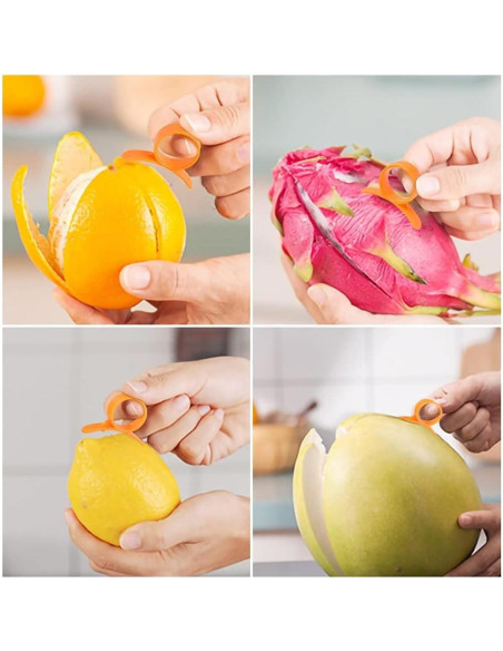 Pelador de Verduras Leaflai T9-380S Acero Inoxidable 4 Cuchillas