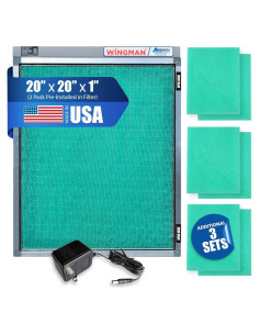 Filtro de Aire Electrónico Wingman1 20x20x2.5 cm - Alta Eficiencia