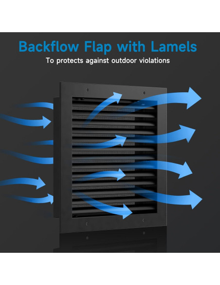 Ventilación de Tejado 30 x 30 cm Hon&Guan Aluminio Negro