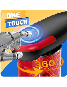 Abrelatas Eléctrico PatiBooo Automático 21.3x9.7cm Sin Bordes Afilados 2