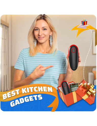 Abrelatas Eléctrico PatiBooo Automático 21.3x9.7cm Sin Bordes Afilados