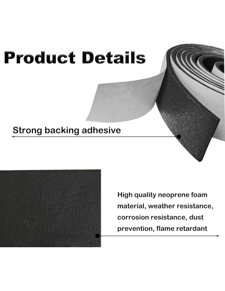 Almohadilla Antideslizante ZSUCUN 101.6x10.16 cm Neopreno