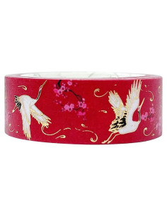 Cinta Washi Decorativa allydrew 15mm x 5M Grúas Rojas