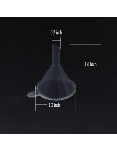 Embudo Plástico Mini Transparente Warmbuy - 30 Pack 2