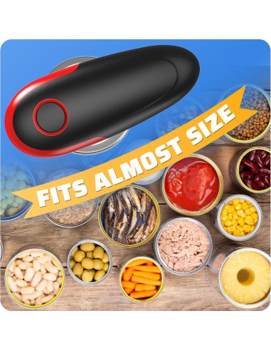 Abrelatas Eléctrico PatiBooo Automático 21.3x9.7cm Sin Bordes Afilados