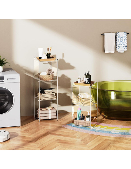 Estantería de Acrílico Solaround 2 Niveles Transparente 90 cm