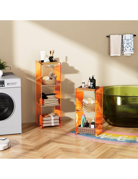 Estantería de Acrílico Solaround 2 Niveles Transparente 90 cm