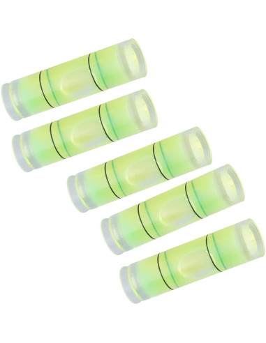 10 Niveles de Burbuja Cilíndricos Hegebeck 9.5x34mm PMMA