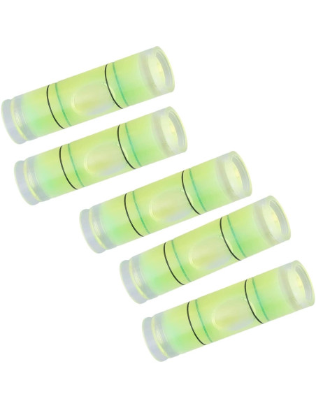 10 Niveles de Burbuja Cilíndricos Hegebeck 9.5x34mm PMMA