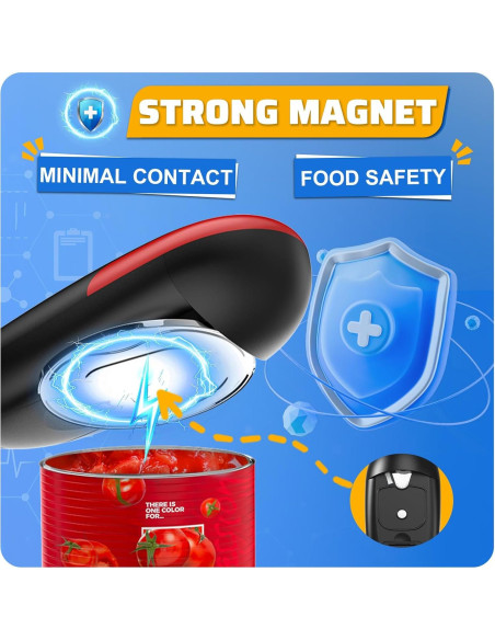 Abrelatas Eléctrico PatiBooo Automático 21.3x9.7cm Sin Bordes Afilados