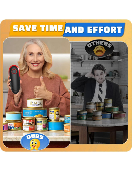 Abrelatas Eléctrico PatiBooo Automático 21.3x9.7cm Sin Bordes Afilados