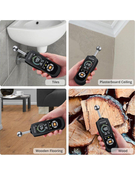 Medidor de Humedad Proster MT68 No Destructivo LCD Color 20-40mm