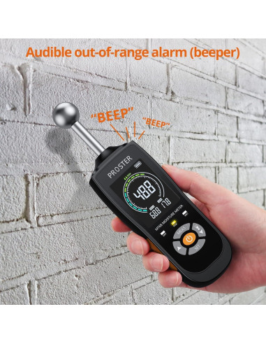 Medidor de Humedad Proster MT68 No Destructivo LCD Color 20-40mm